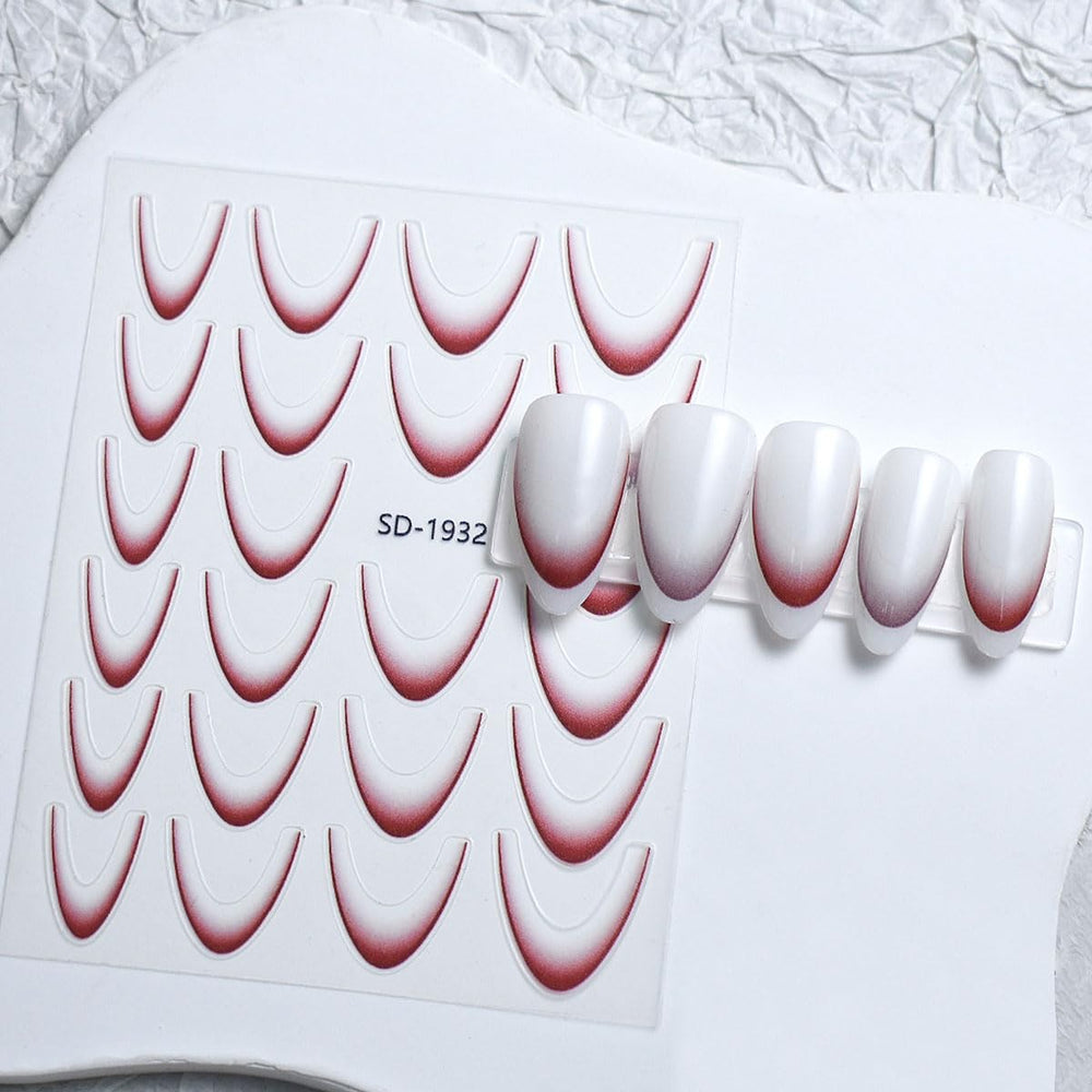 Dornail french manicure stickers for versatile daily nail art options.