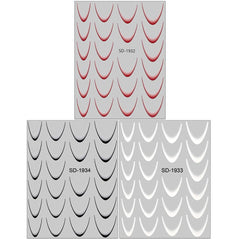 Dornail french-tip-stickers nail decals for clean, professional at-home manicure.