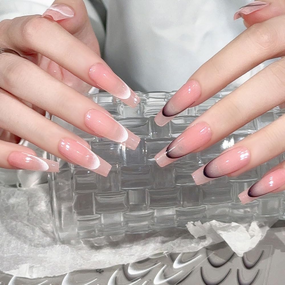 Dornail gradient french tip decals elevate gradient French manicures.