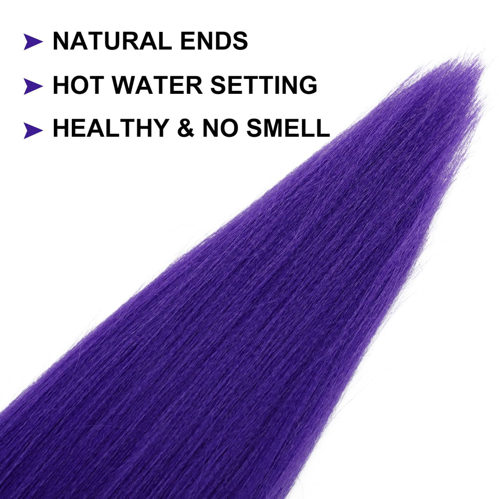 Dorsanee 20-inch crochet twists on a model for a finished look.
