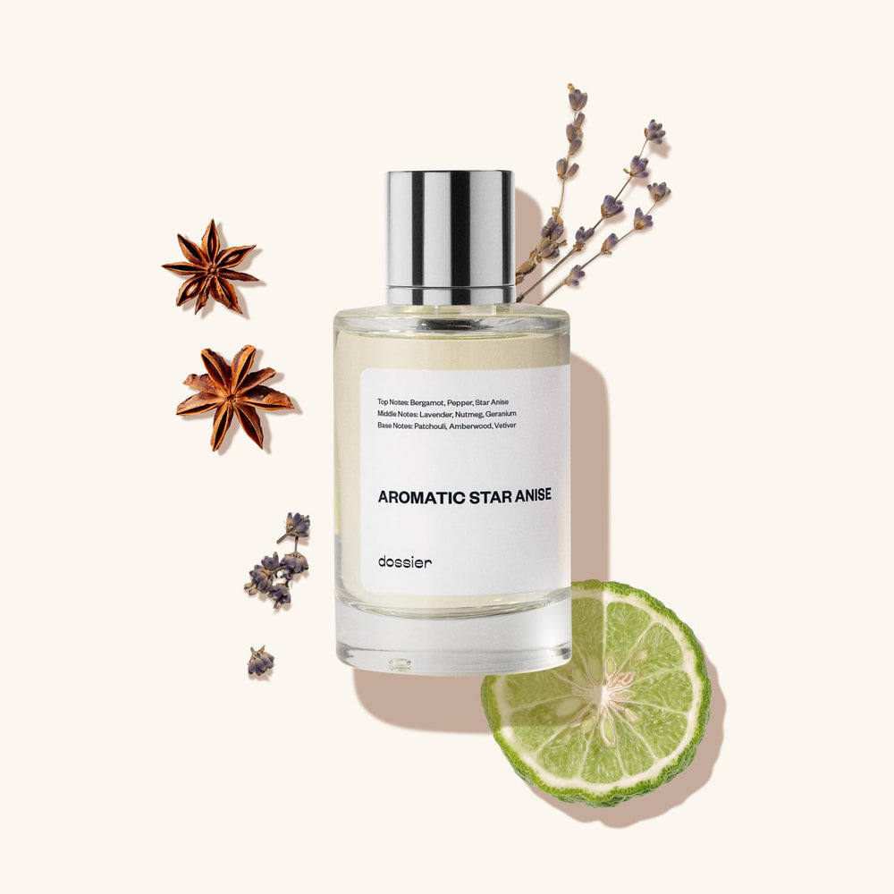 Dossier Aromatic Star Anise label detail highlights Grasse-inspired craft.
