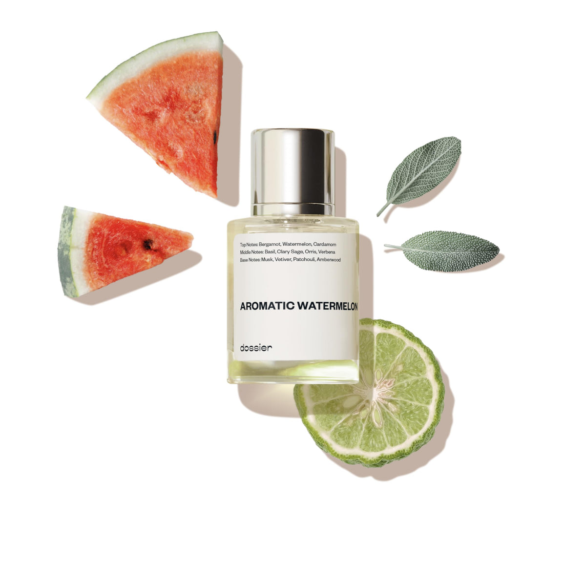 Dossier Aromatic Watermelon bottle on display for a fresh daily scent