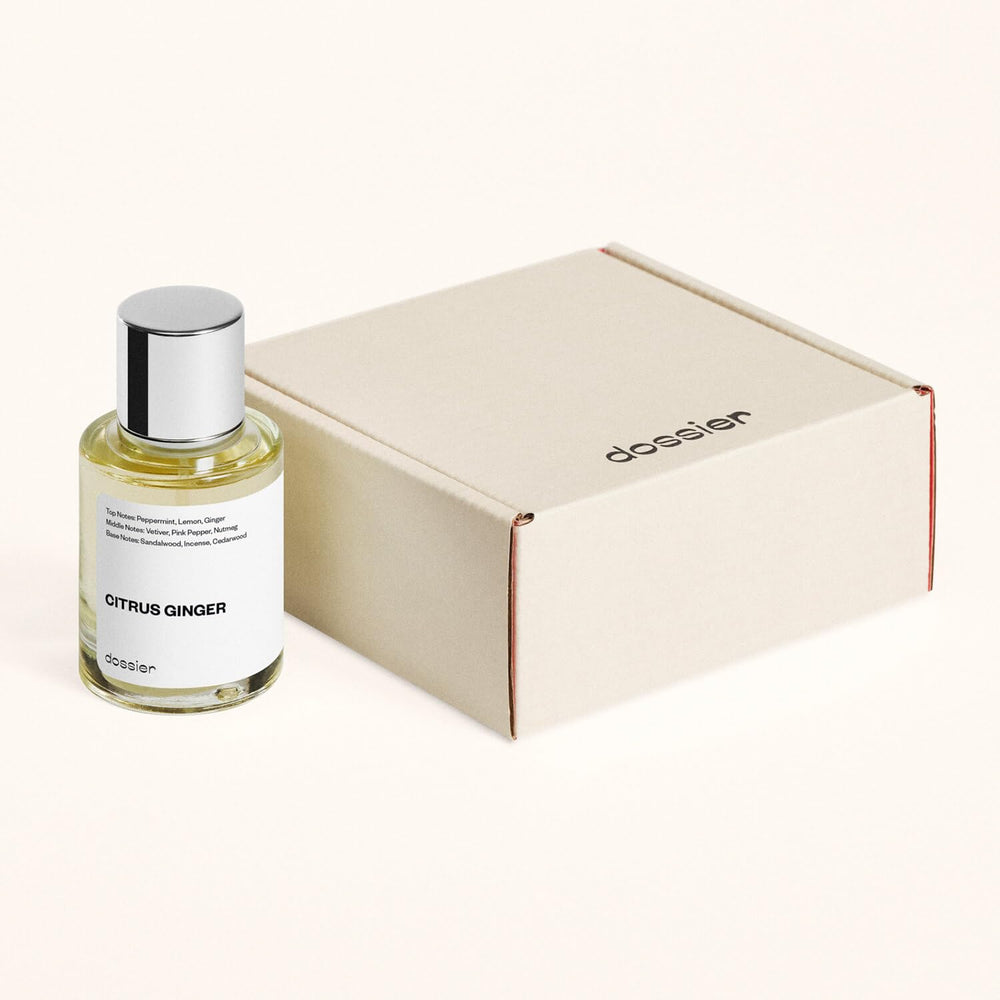 Dossier Citrus Ginger spray application for effortless daily use.