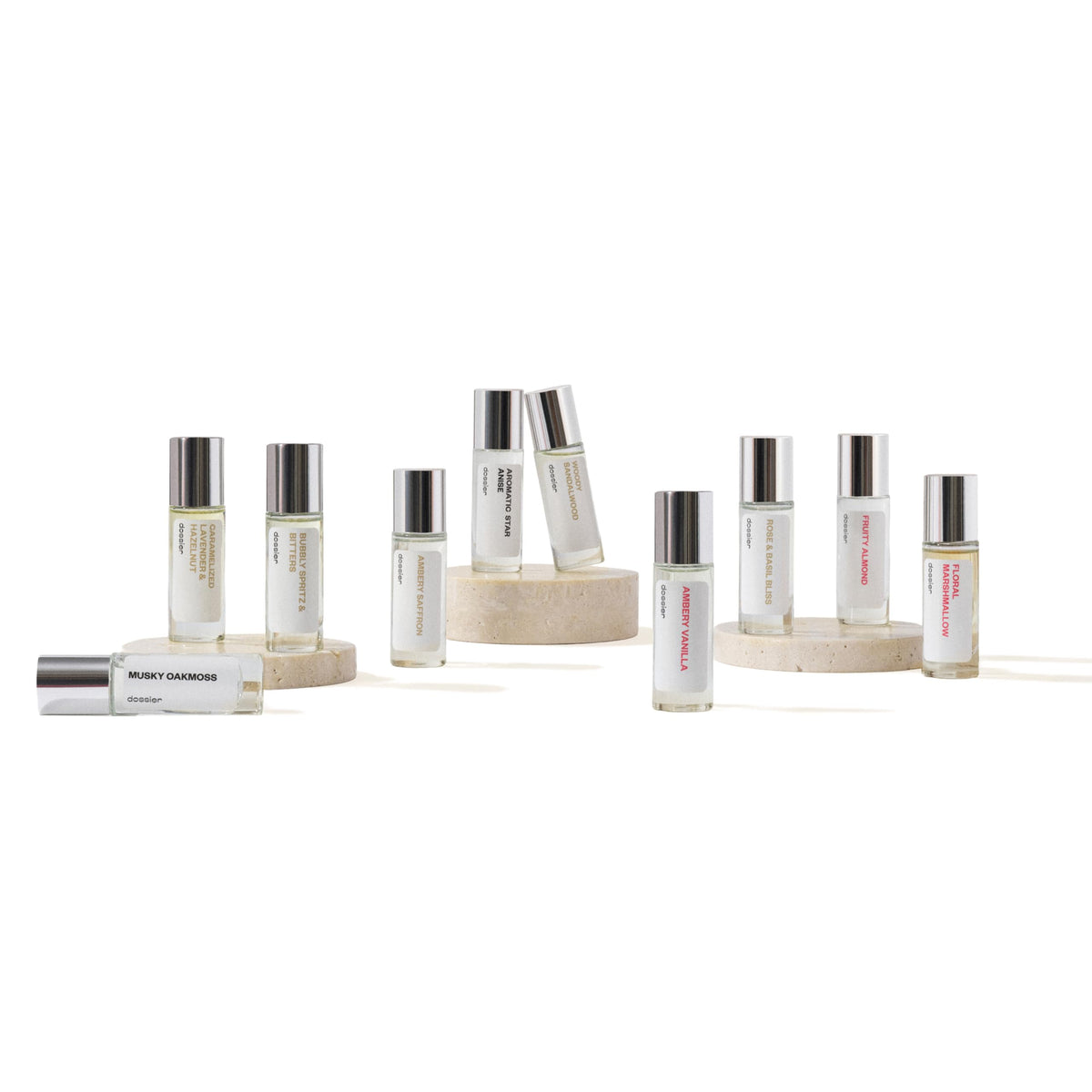 Dossier discovery set 11ml bottle for easy scent testing on the go