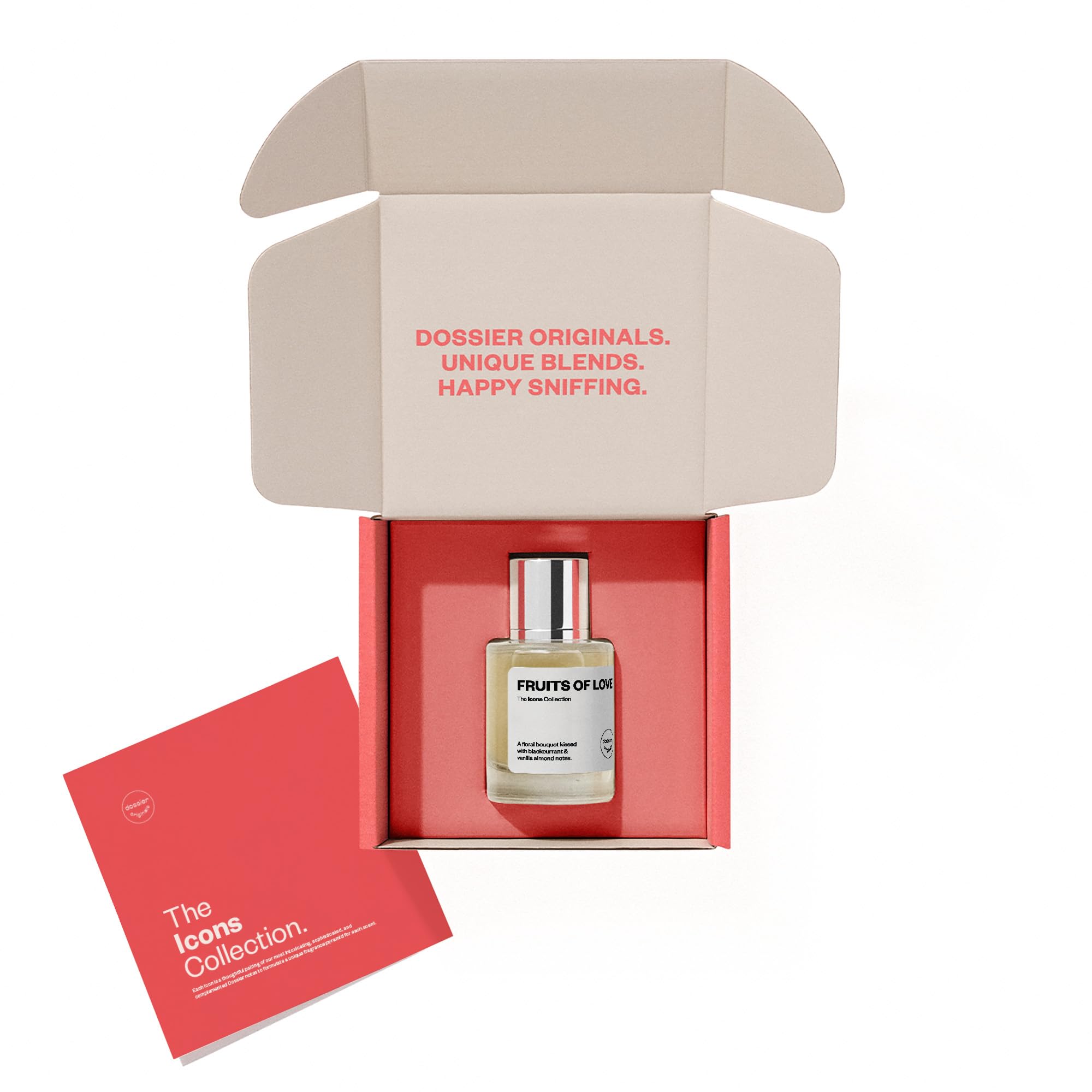 Dossier Fruits of Love at a vanity table for daily fragrance rituals.