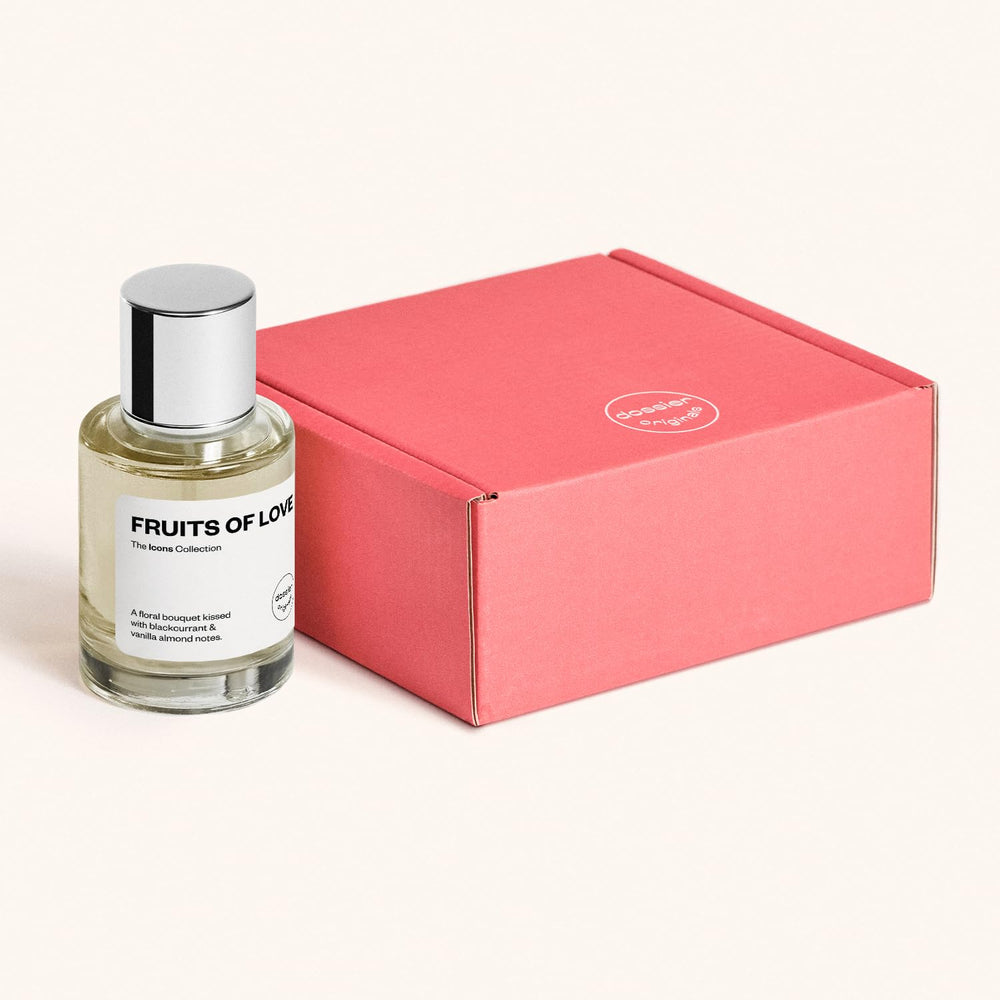 Dossier Fruits of Love application on skin releases vanilla and amber warmth.