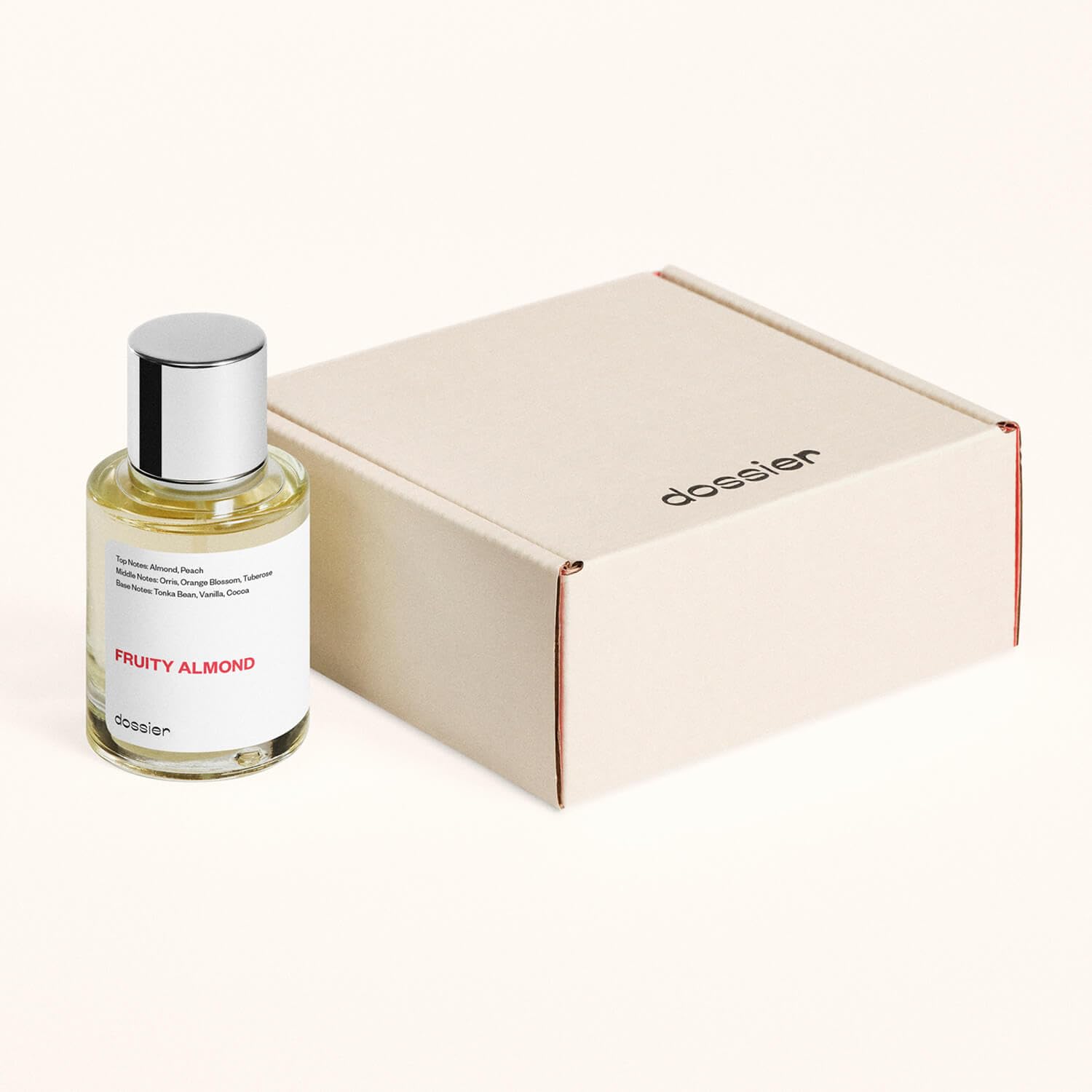 Dossier Fruity Almond wear test shows long-lasting aroma for daily wear