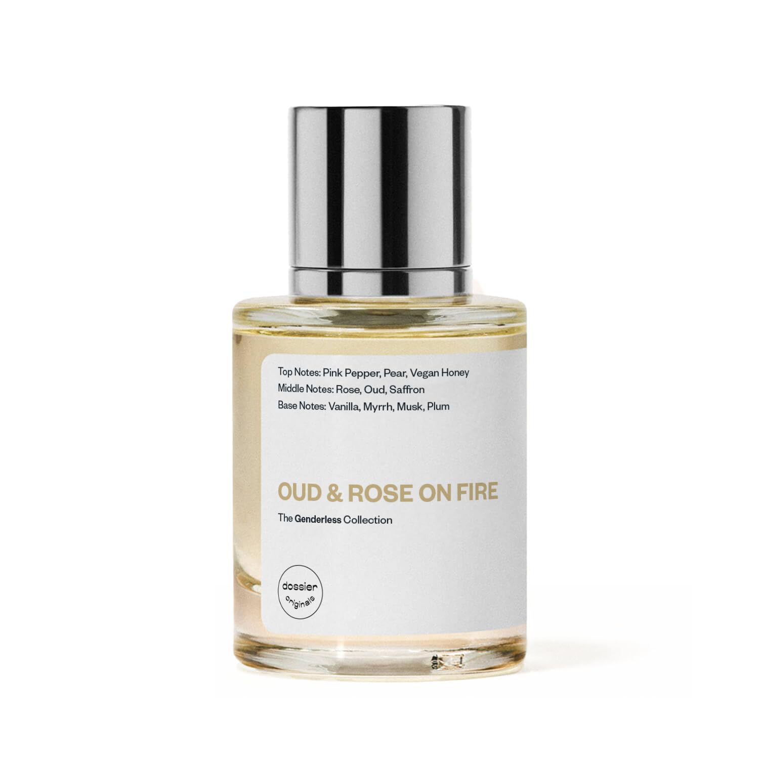 Spray application demonstrates even mist for daily wear of Dossier Original Oud & Rose on Fire
