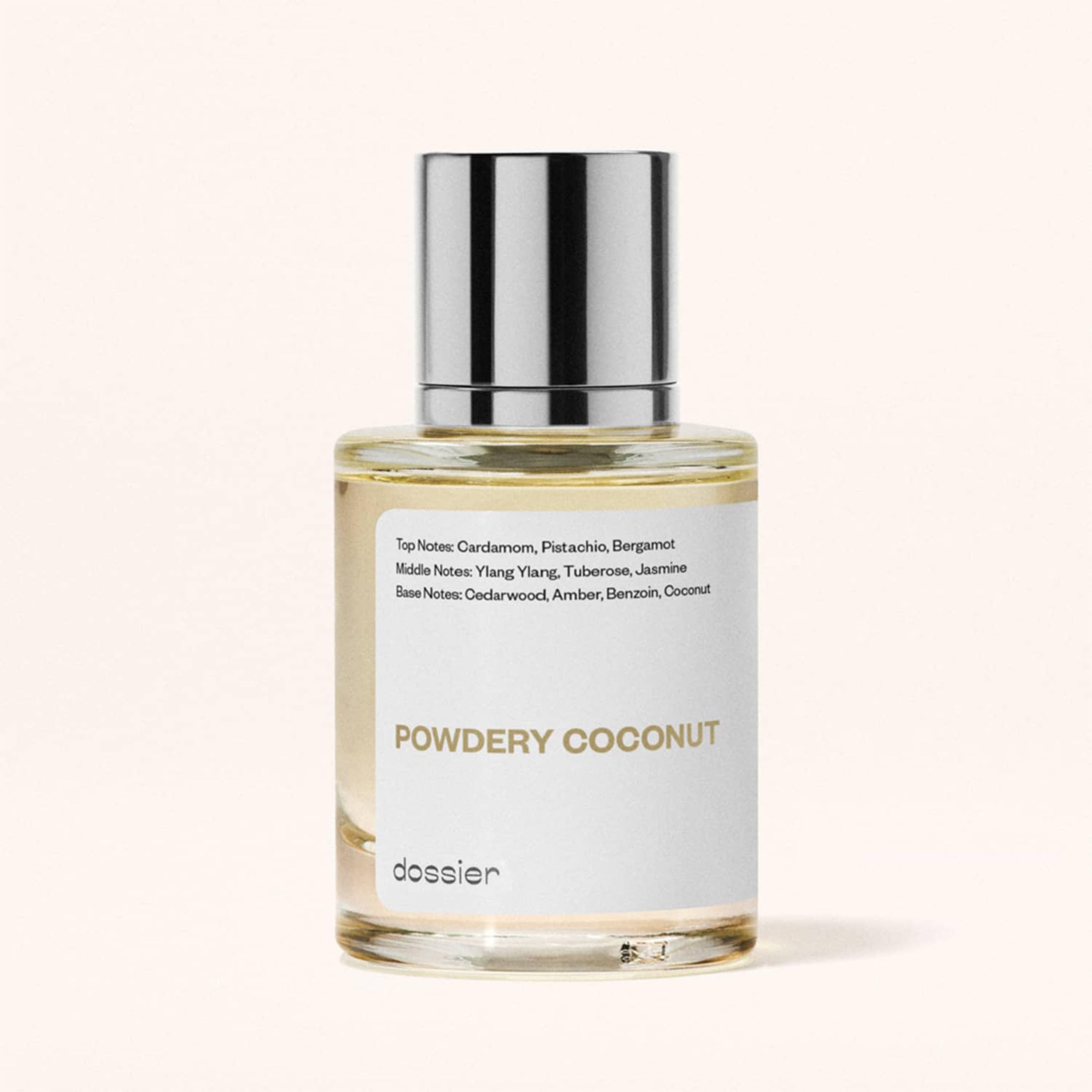 Dossier Powdery Coconut on wrist demonstrates subtle, lasting sillage
