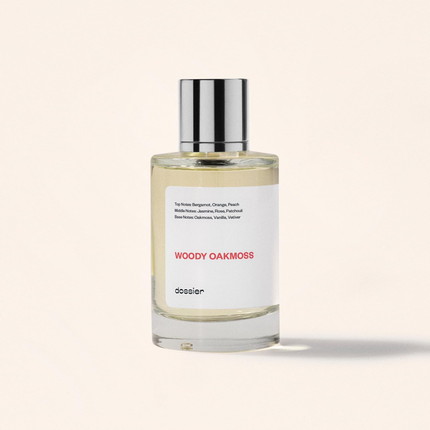 Dossier Woody Oakmoss vegan and paraben free formula for clean usage
