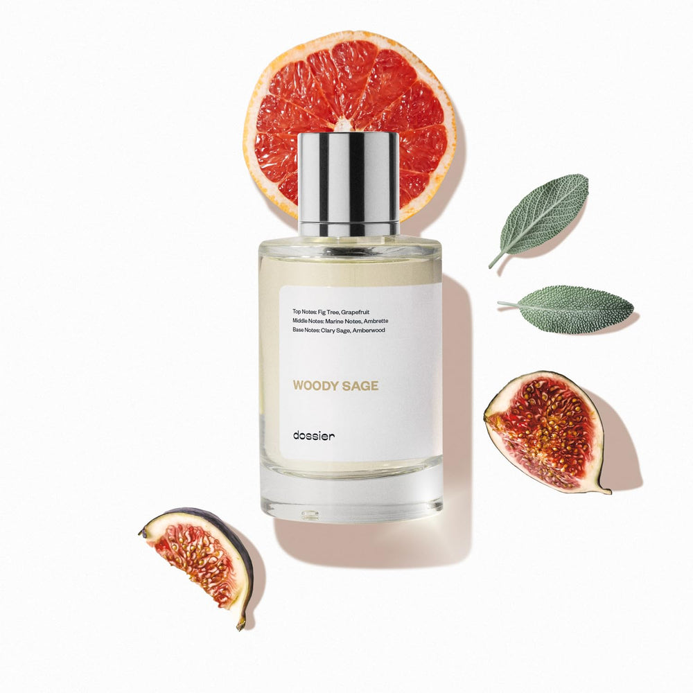 Dossier Woody Sage bottle for premium everyday wear.