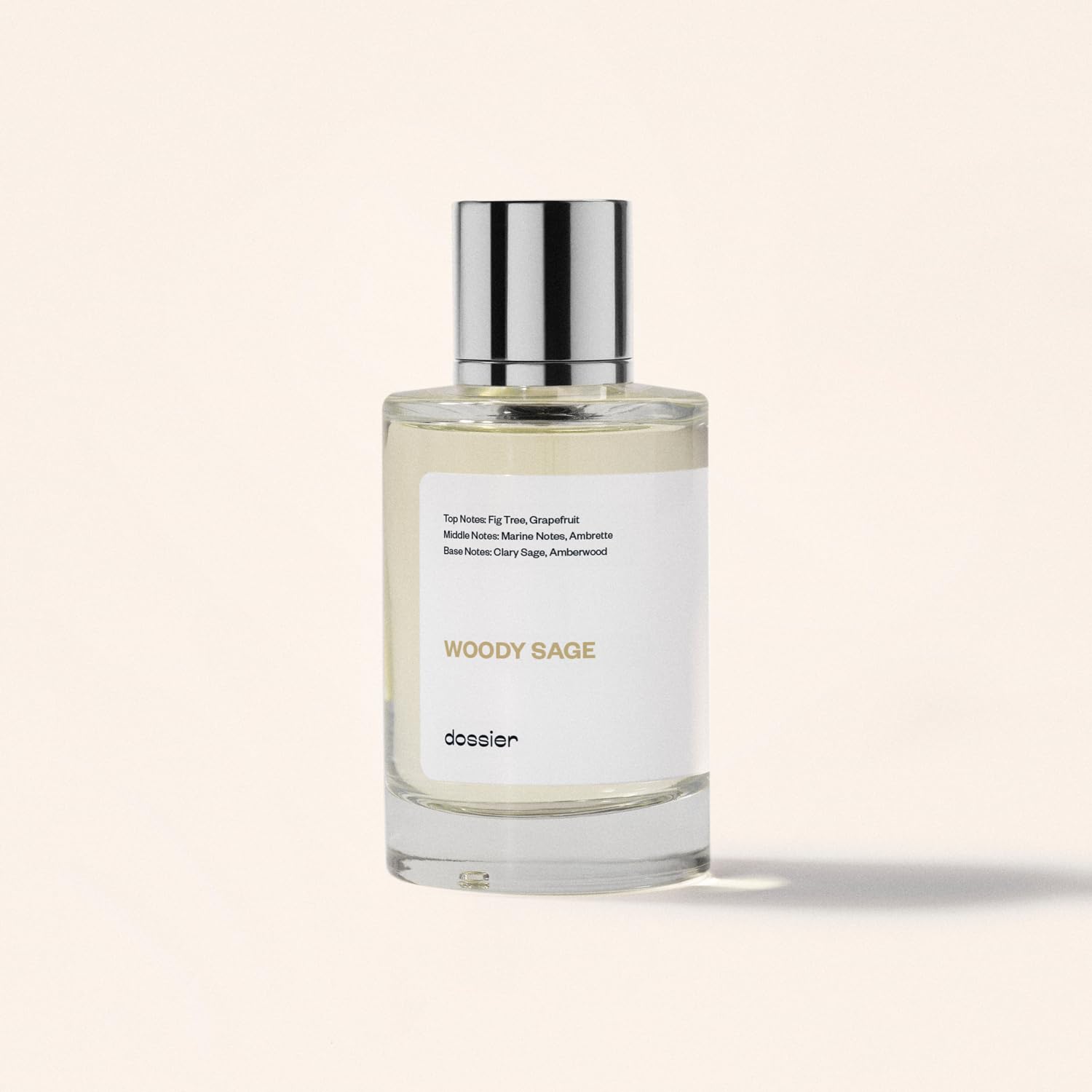 Dossier Woody Sage sea air essence hints freshness throughout the day.