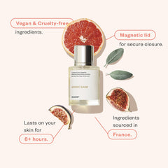 Dossier Woody Sage spray application enables even fragrance distribution.
