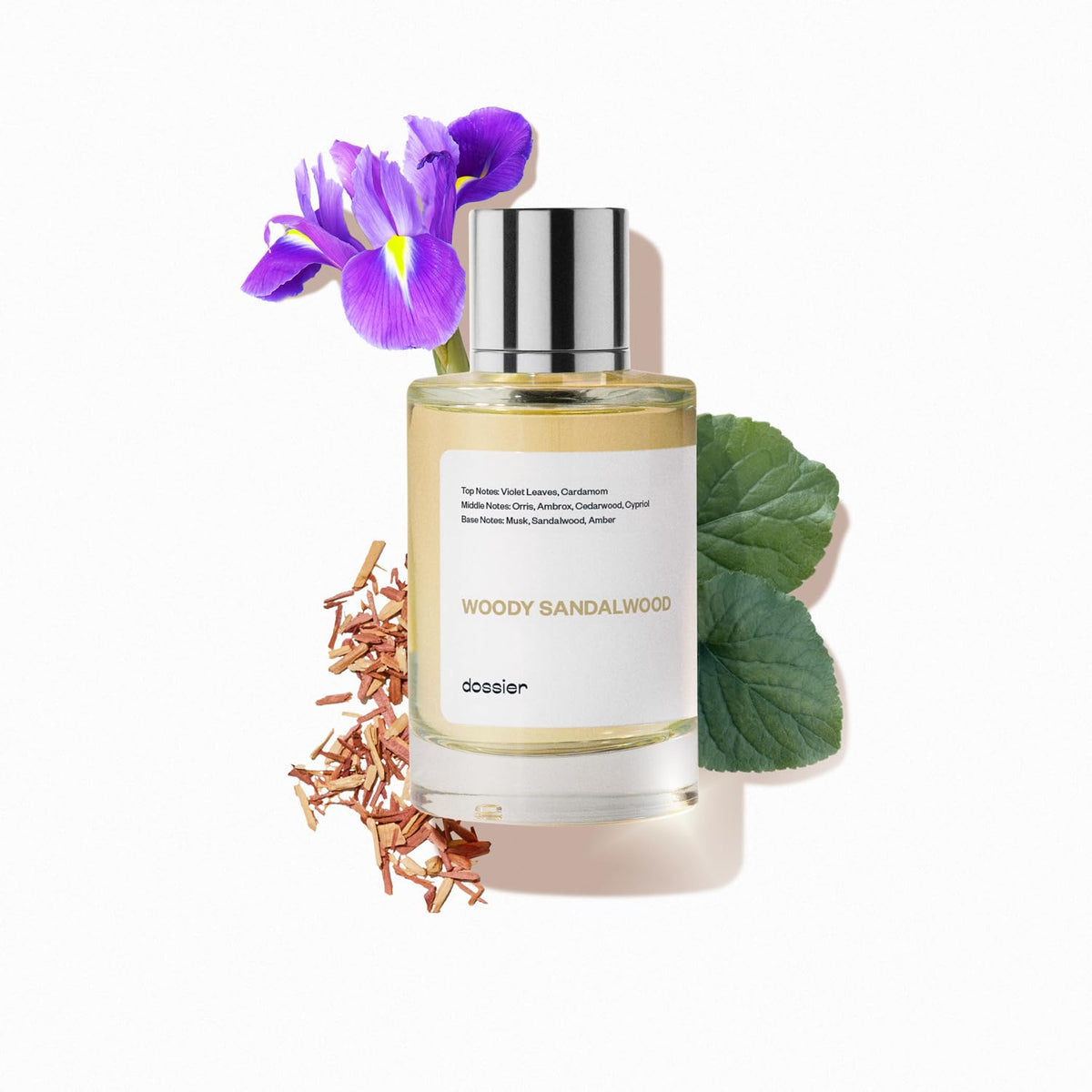 Dossier Woody Sandalwood bottle front for everyday wear