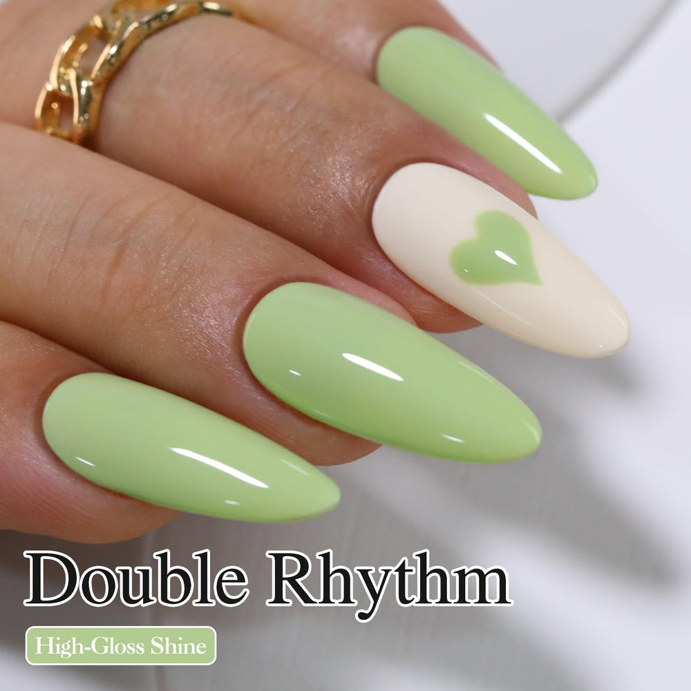 Close-up of gel polish brush applying smooth, even coverage.