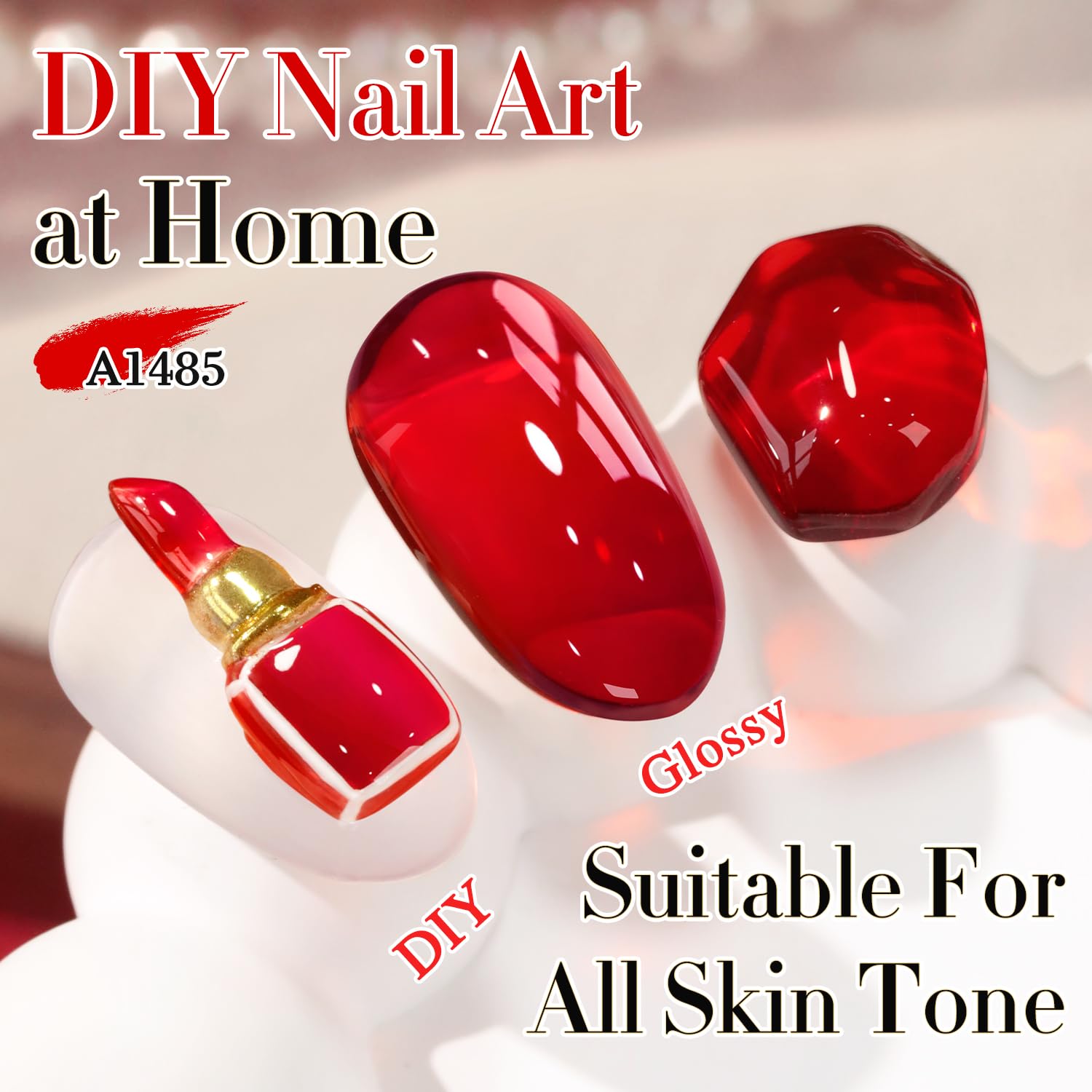 Double Rhythm 15ml gel polish being applied for an easy at-home manicure.