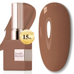 Double Rhythm gel polish cap close-up with a high-gloss finish