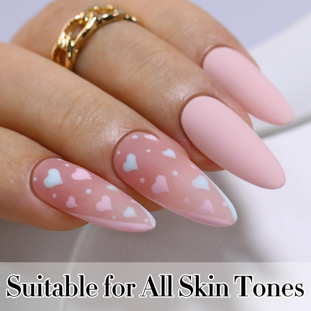 At-home manicure setup with Double Rhythm gel polish and LED lamp
