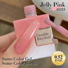 Double Rhythm at‑home nail art kit bottle demonstrating DIY manicure setup