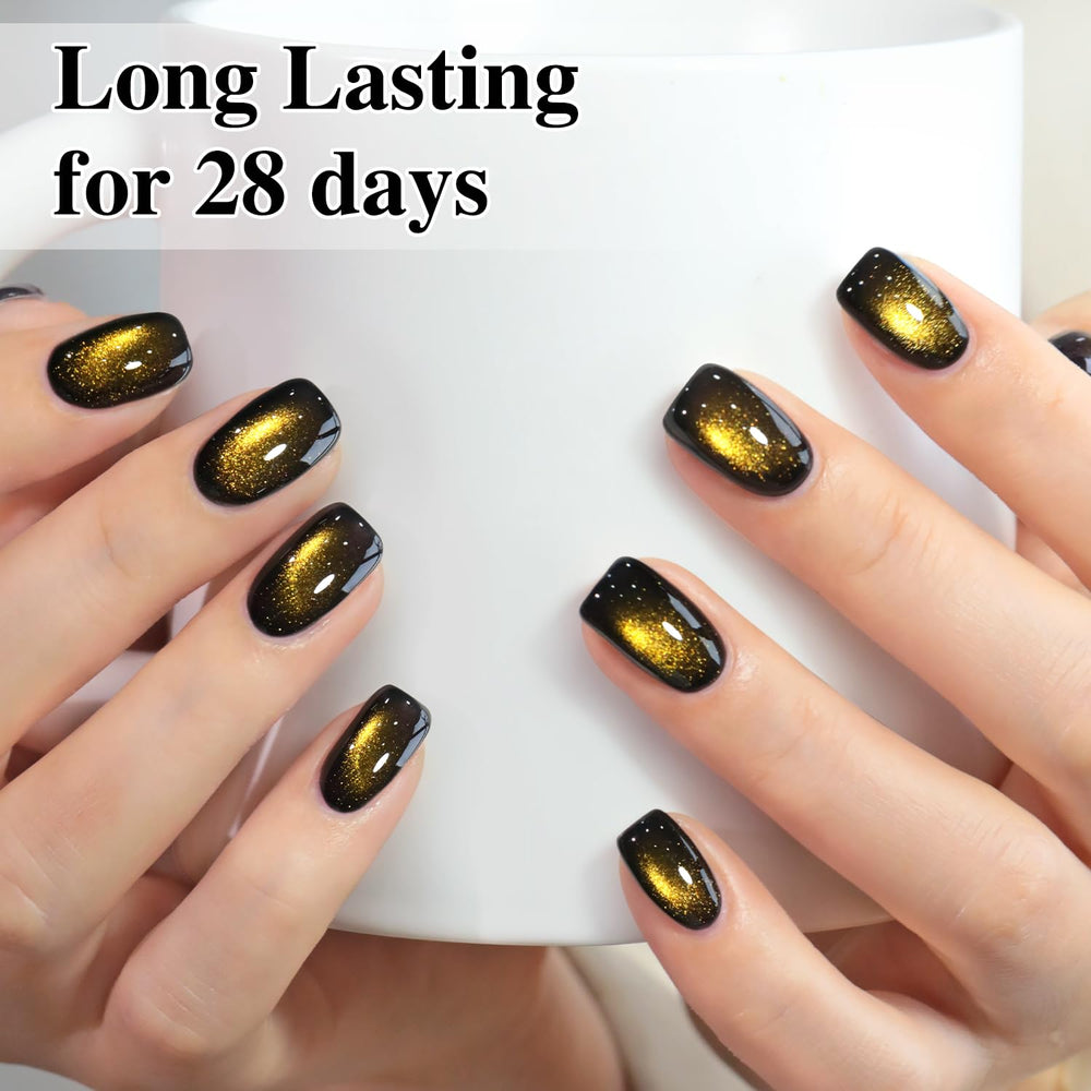 Double Rhythm at-home nail art setup with magnet polish for DIY creativity.