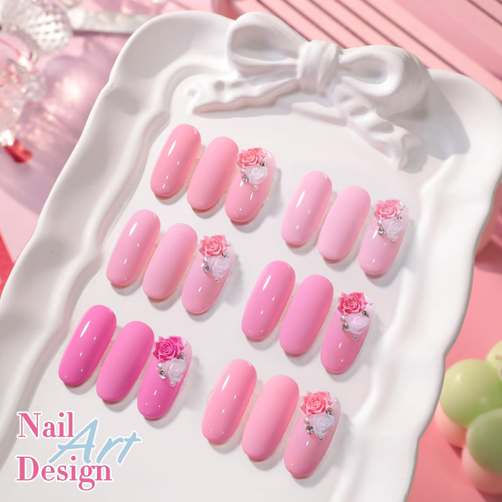 Double Rhythm at-home nail-art setup suggests DIY manicure flexibility.