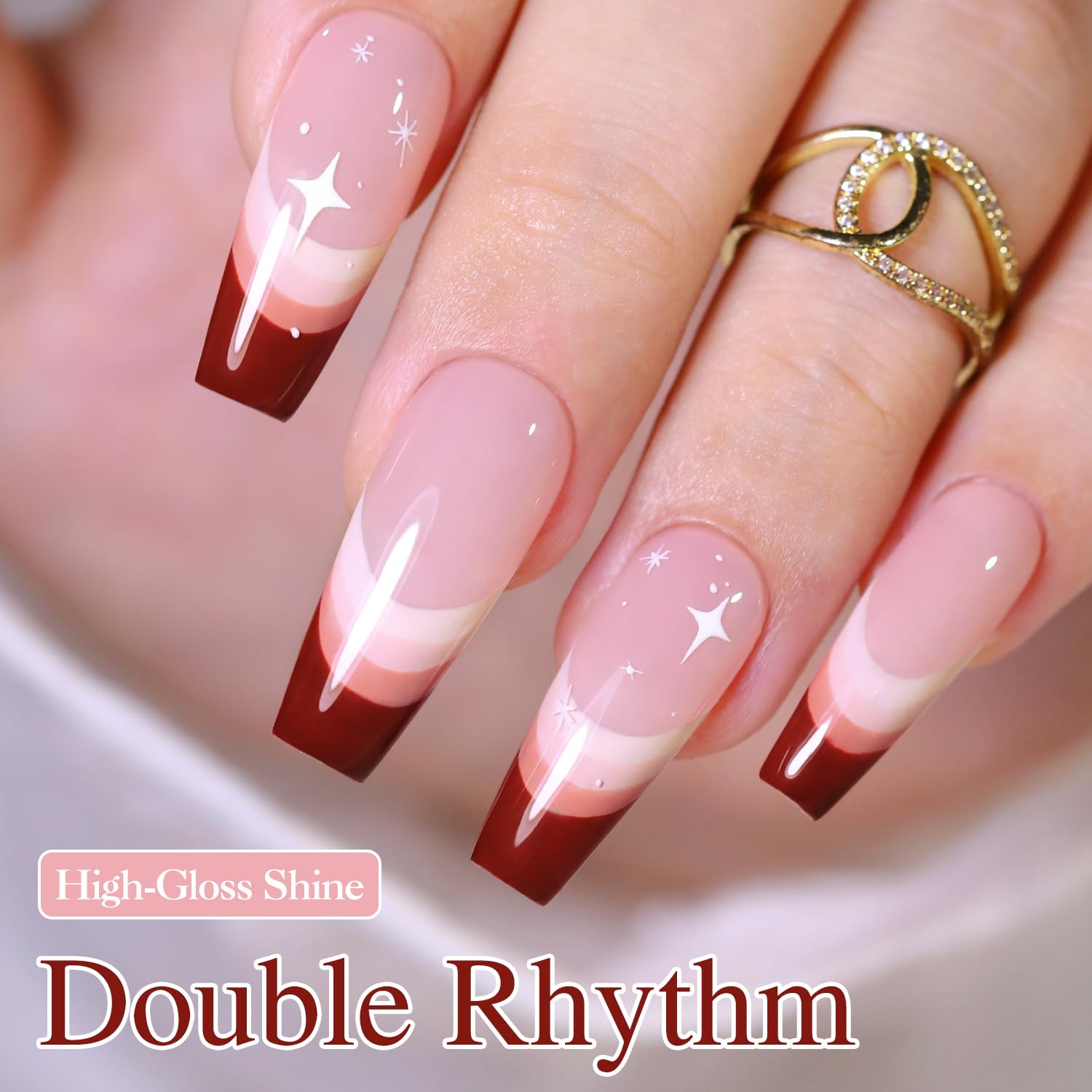 Double Rhythm palette laid out for at-home spa-like manicure sessions.