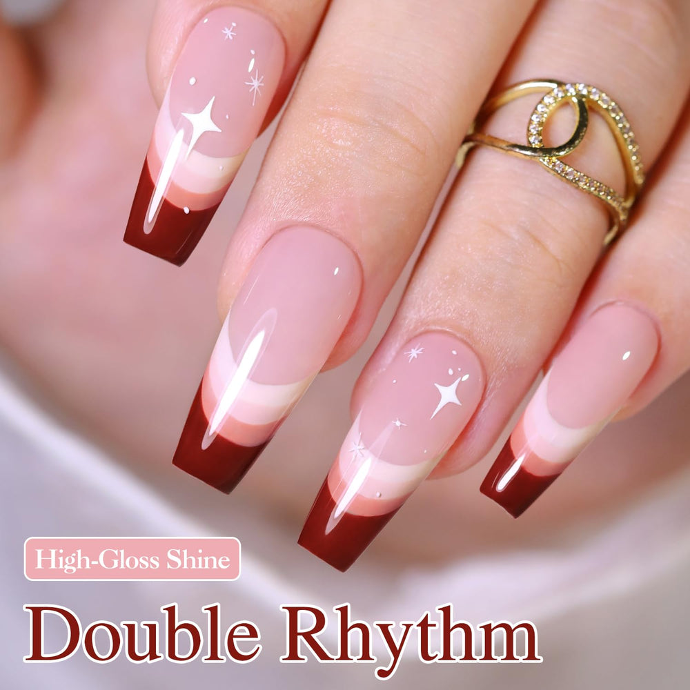 Double Rhythm palette laid out for at-home spa-like manicure sessions.