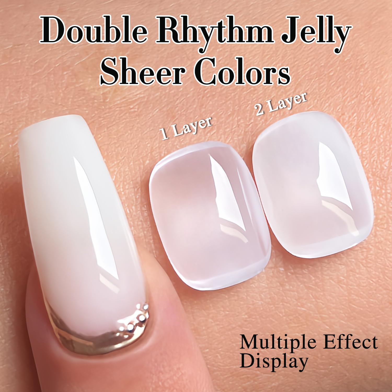 Top Coat by Double Rhythm delivers high gloss and smooth wear.