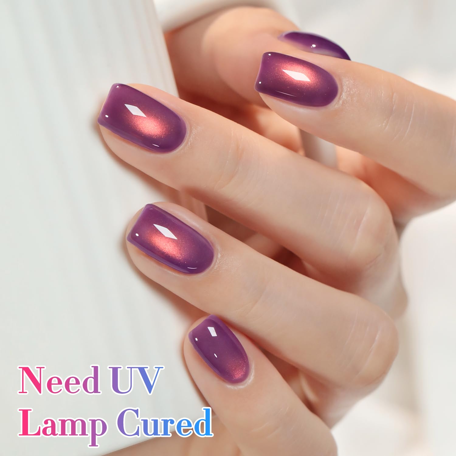 Base coat layering with Double Rhythm cat eye gel for varied styles