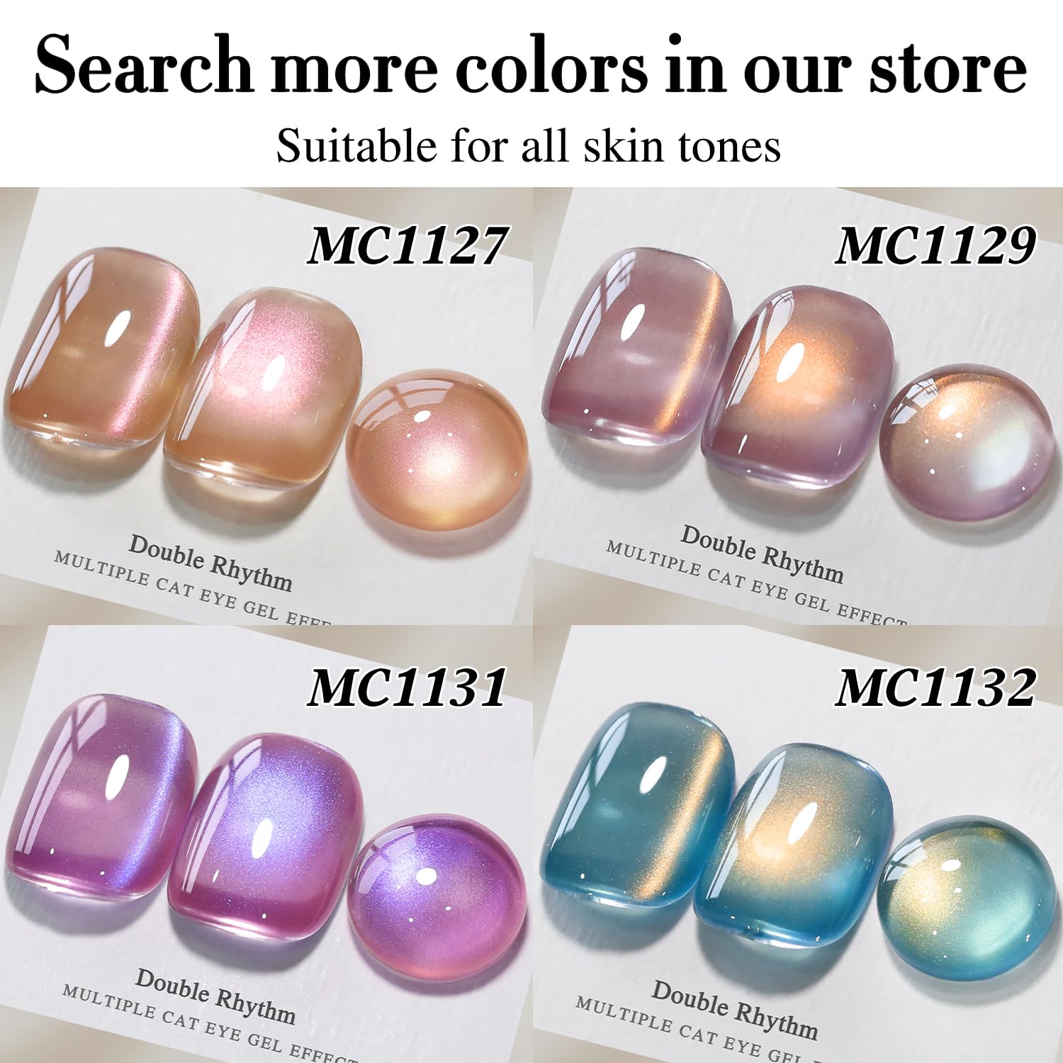 Double Rhythm Base coat compatibility with dramatic color combos.