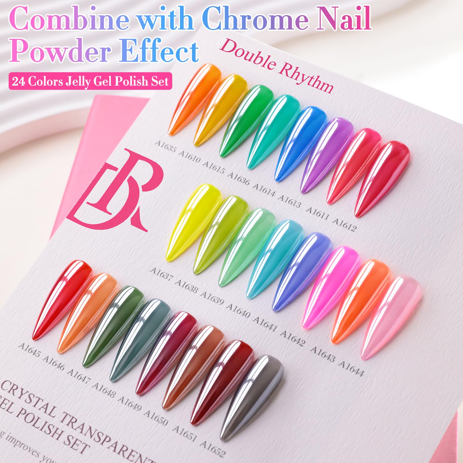 Double Rhythm base coat gel ensures solid adhesion for long-lasting manicures.