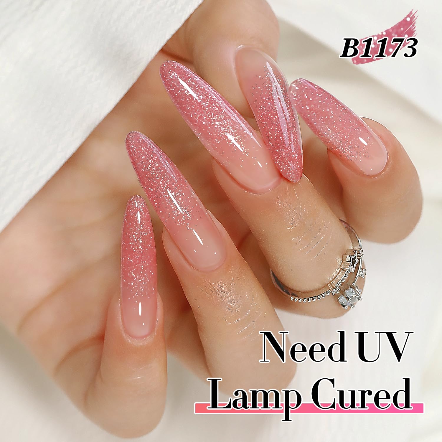 Double Rhythm base coat and top coat setup for long-lasting shine.