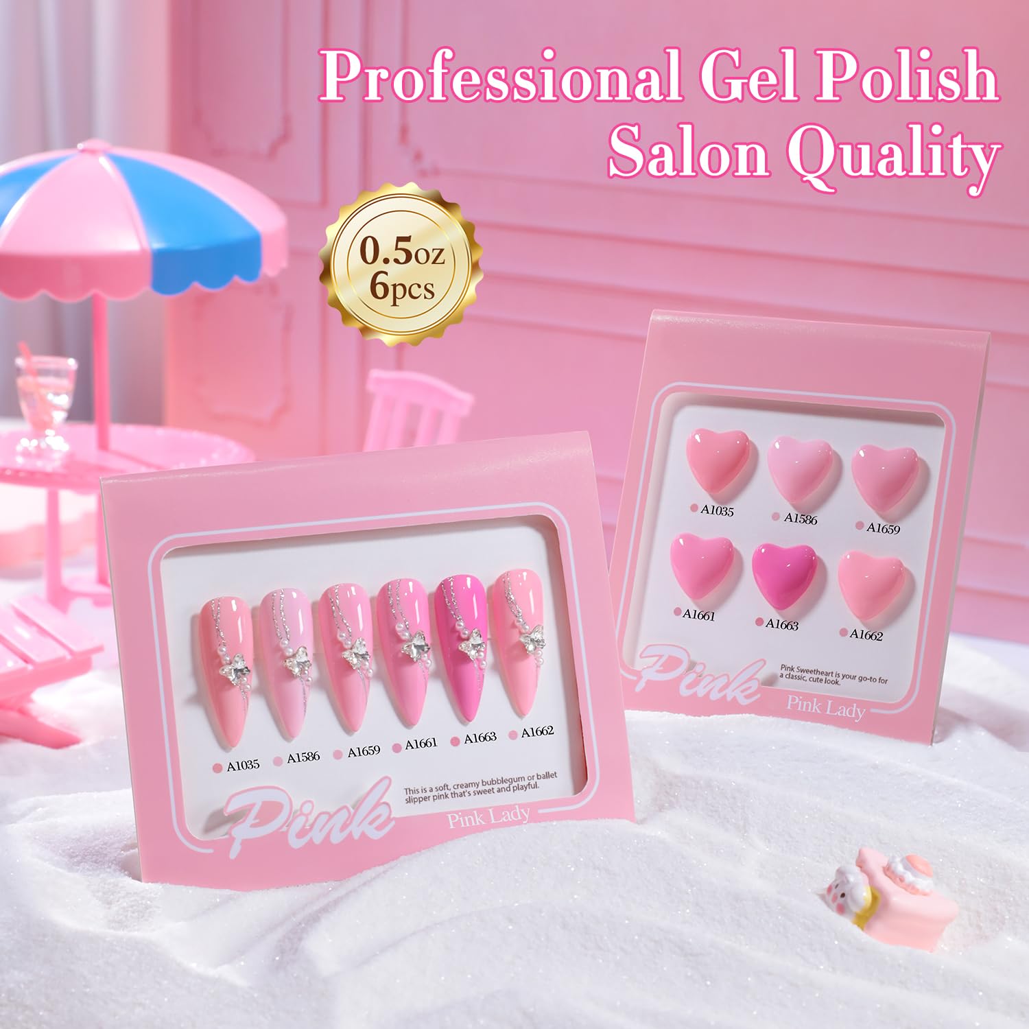 Double Rhythm base and top coat setup enables easy at-home application.