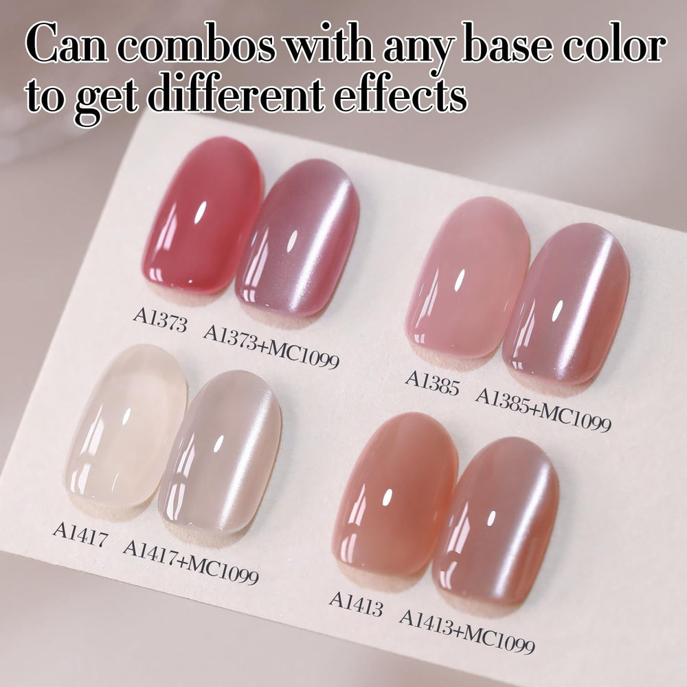 Double Rhythm base coat pairing enables varied nail styles at home.