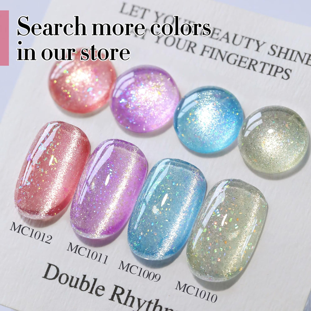 Double Rhythm base color variations invite creative nail art combinations