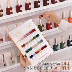 Double Rhythm base gel bottle provides a strong foundation for nails.