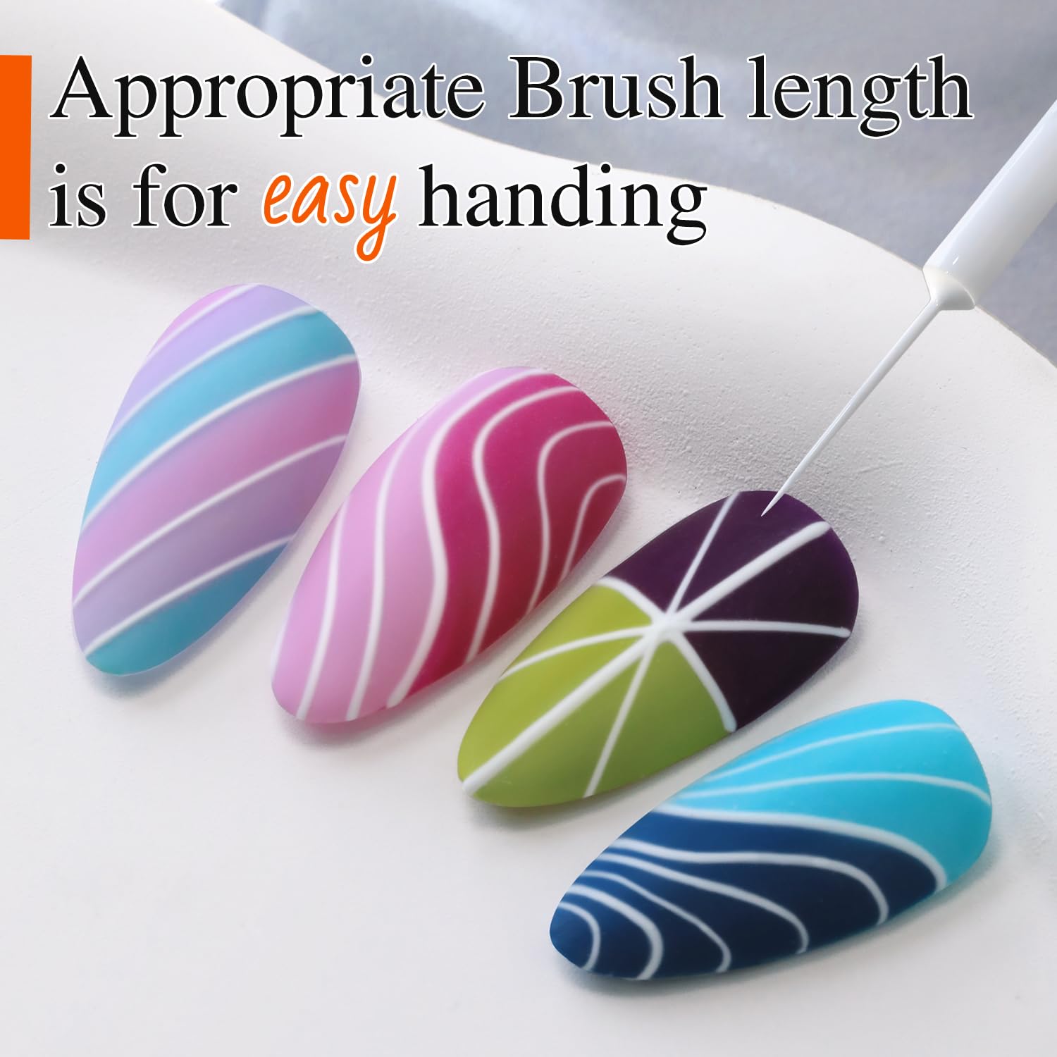 Beginner-friendly gel liner enables easy nail art designs