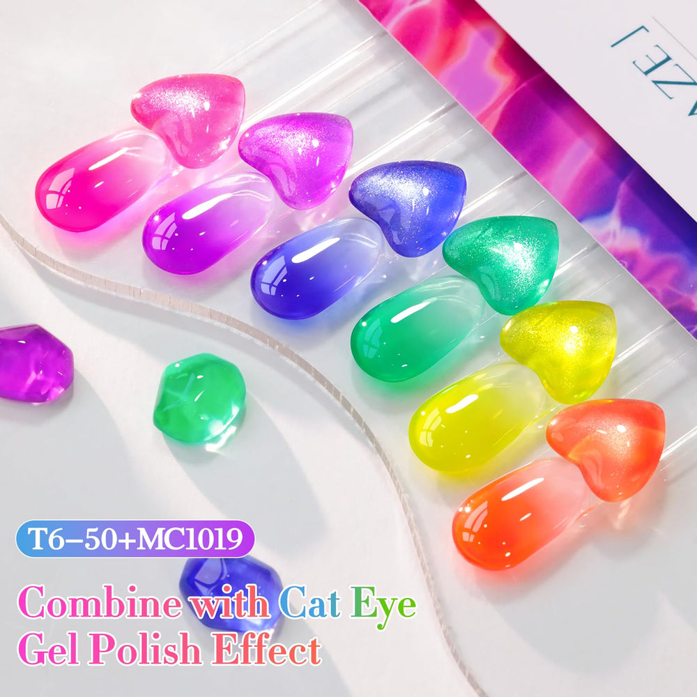 Double Rhythm blue neon gel polish bottle ideal for vibrant manicures.