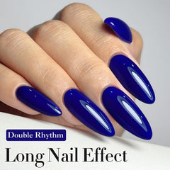Double Rhythm bottle cap close-up emphasizes secure sealing for travel-ready polish.