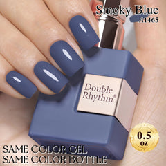 Double Rhythm brush applying polish shows smooth, beginner-friendly results.