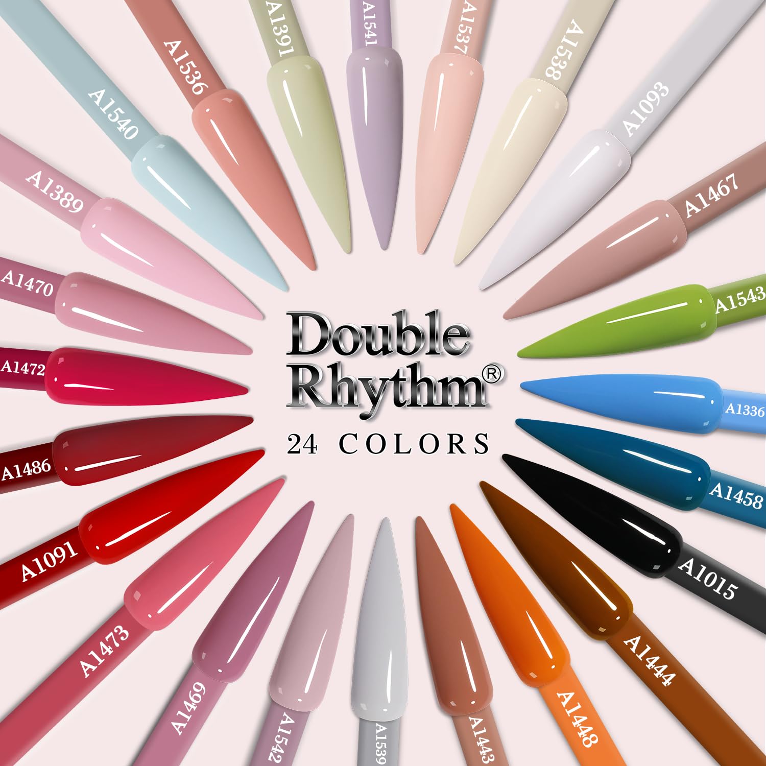 Building gel from Double Rhythm provides nail structure and strength.