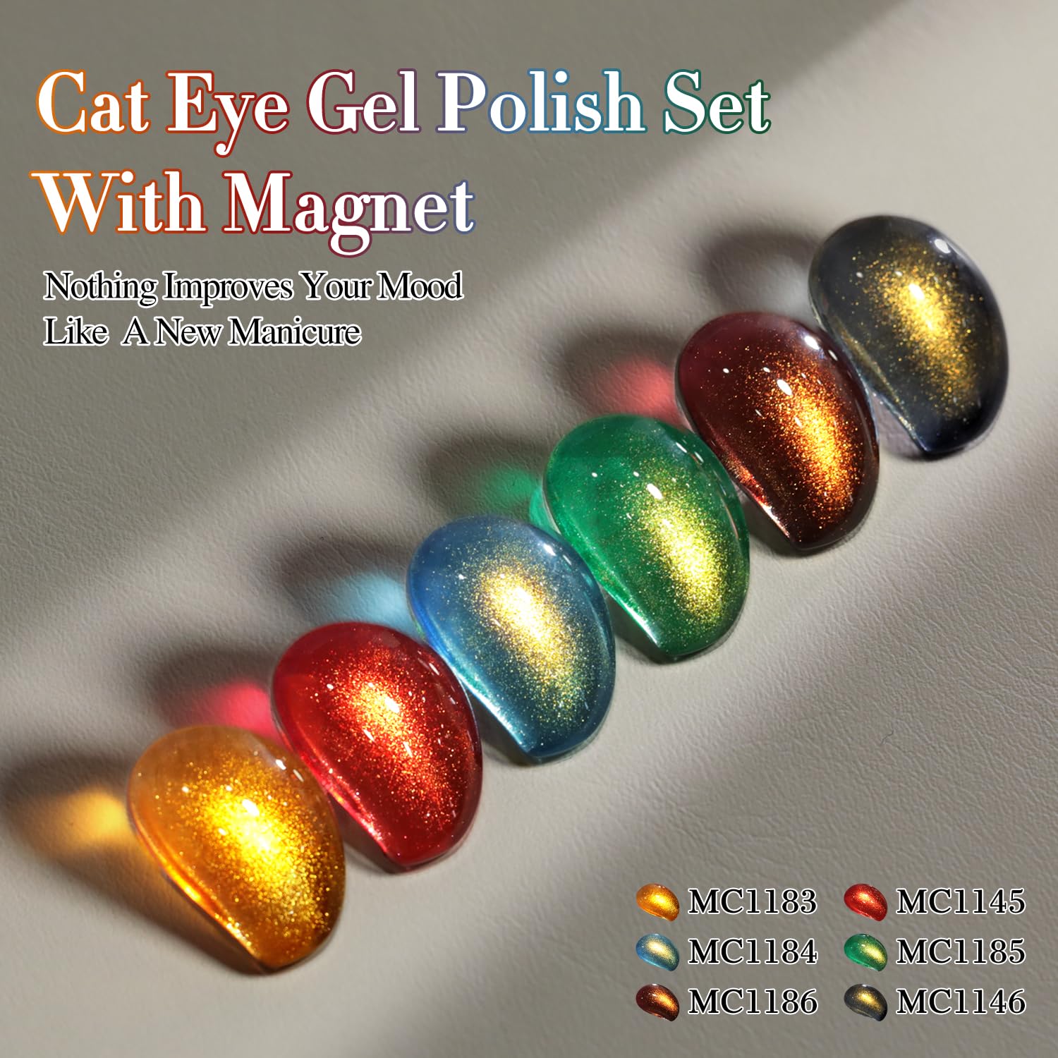 Double Rhythm Cat Eye color palette swatch card for mix-and-match looks