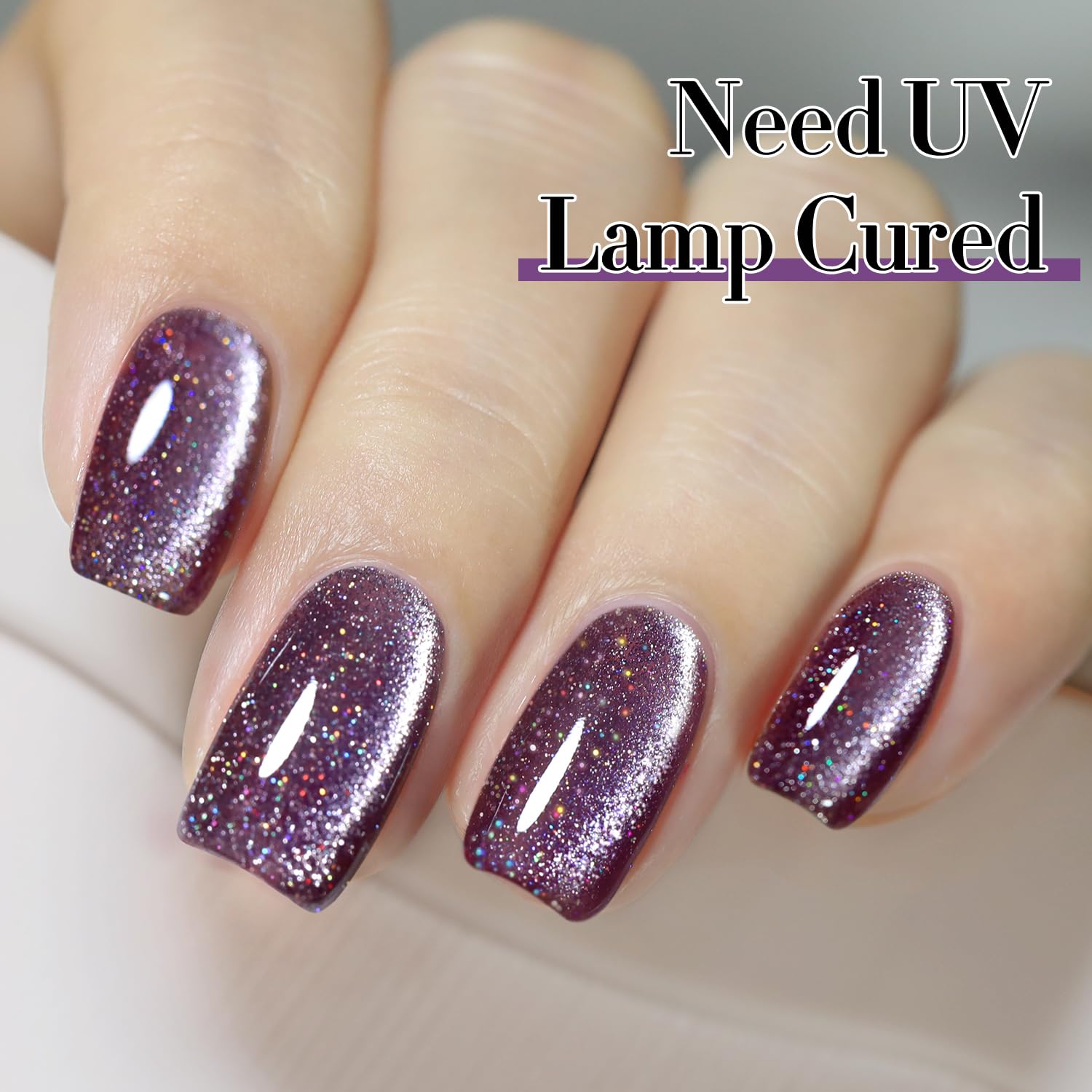 Translucent jelly finish from Double Rhythm adds subtle shine on a swatch.