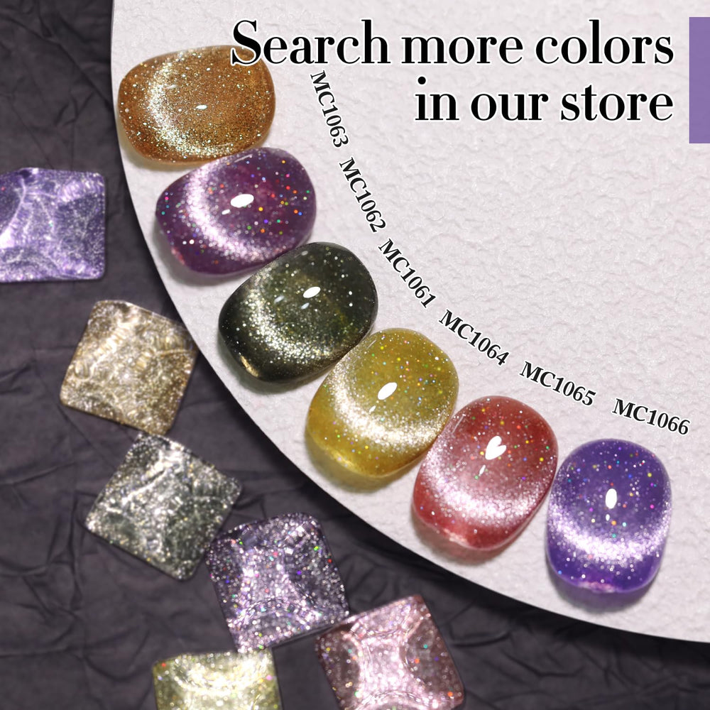 Double Rhythm magnet gel polish with brush during easy at-home application