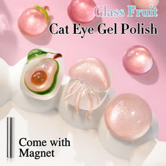 Close-up of Double Rhythm Fruit Nude gel polish for salon-grade results at home