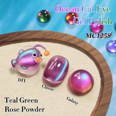Double Rhythm cat eye gel polish magnet shown for creating magnetic nail art lines.