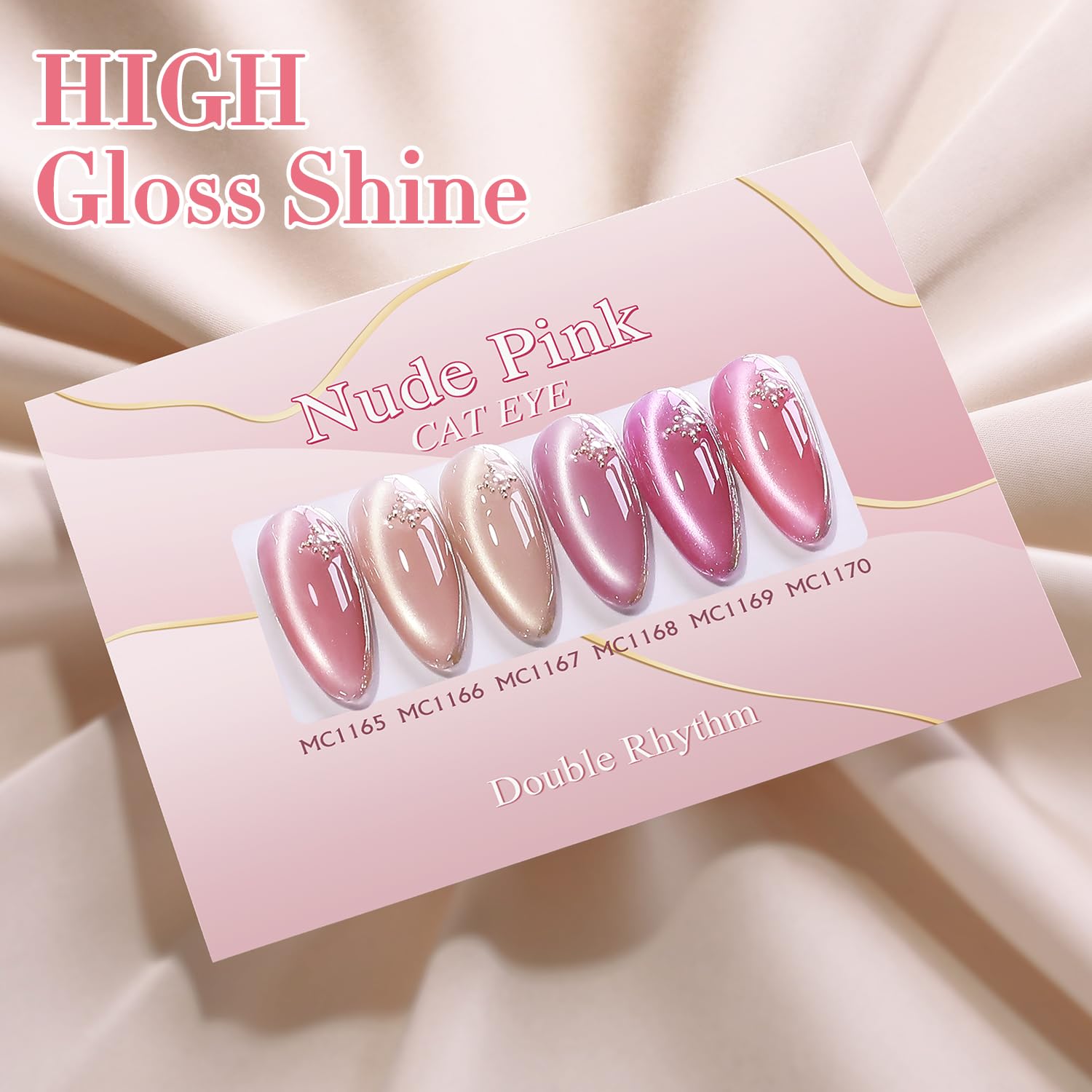 Double Rhythm Plum hue with magnetic flair for evening nails