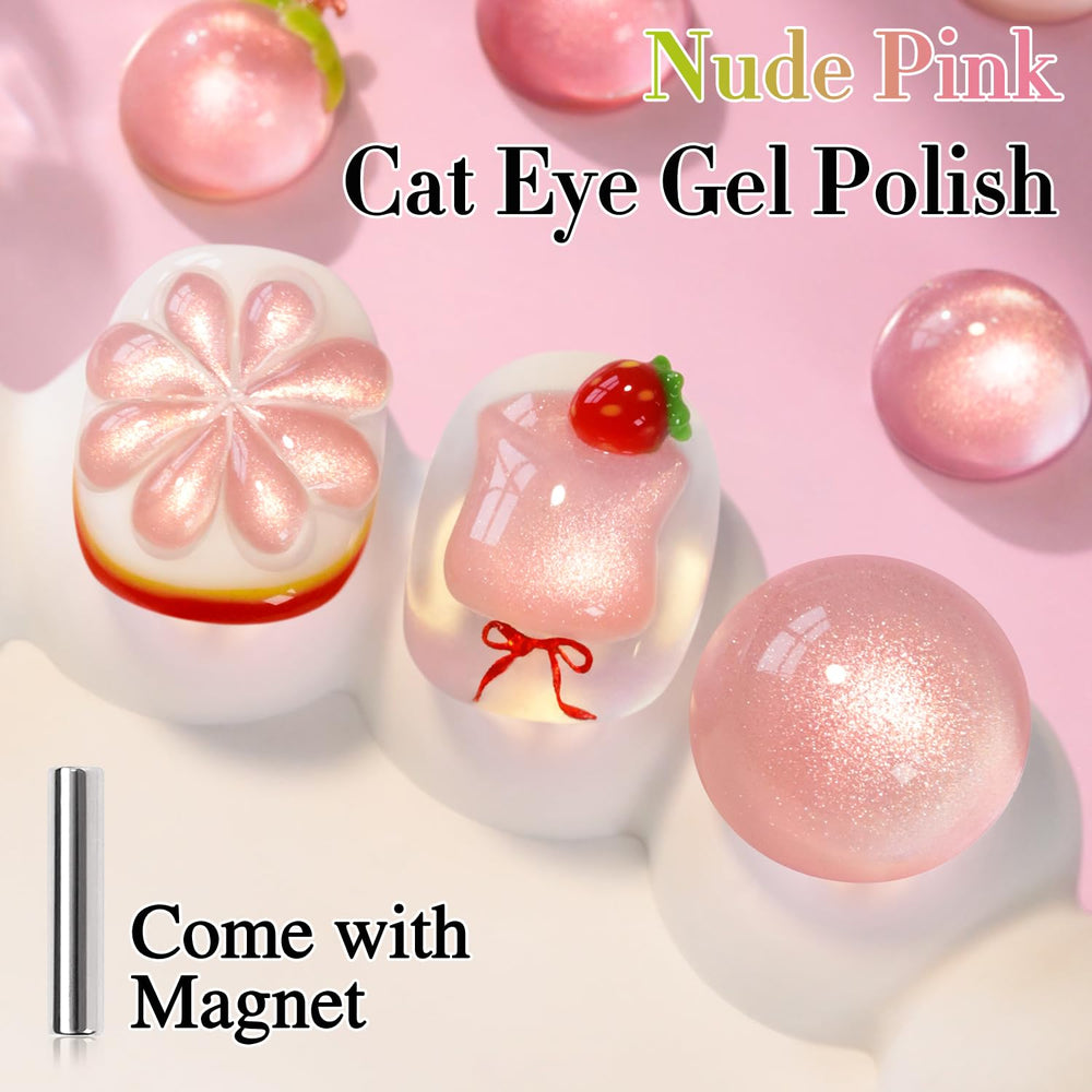 Double Rhythm magnet creates a striking cat-eye effect under light for unique nail art.