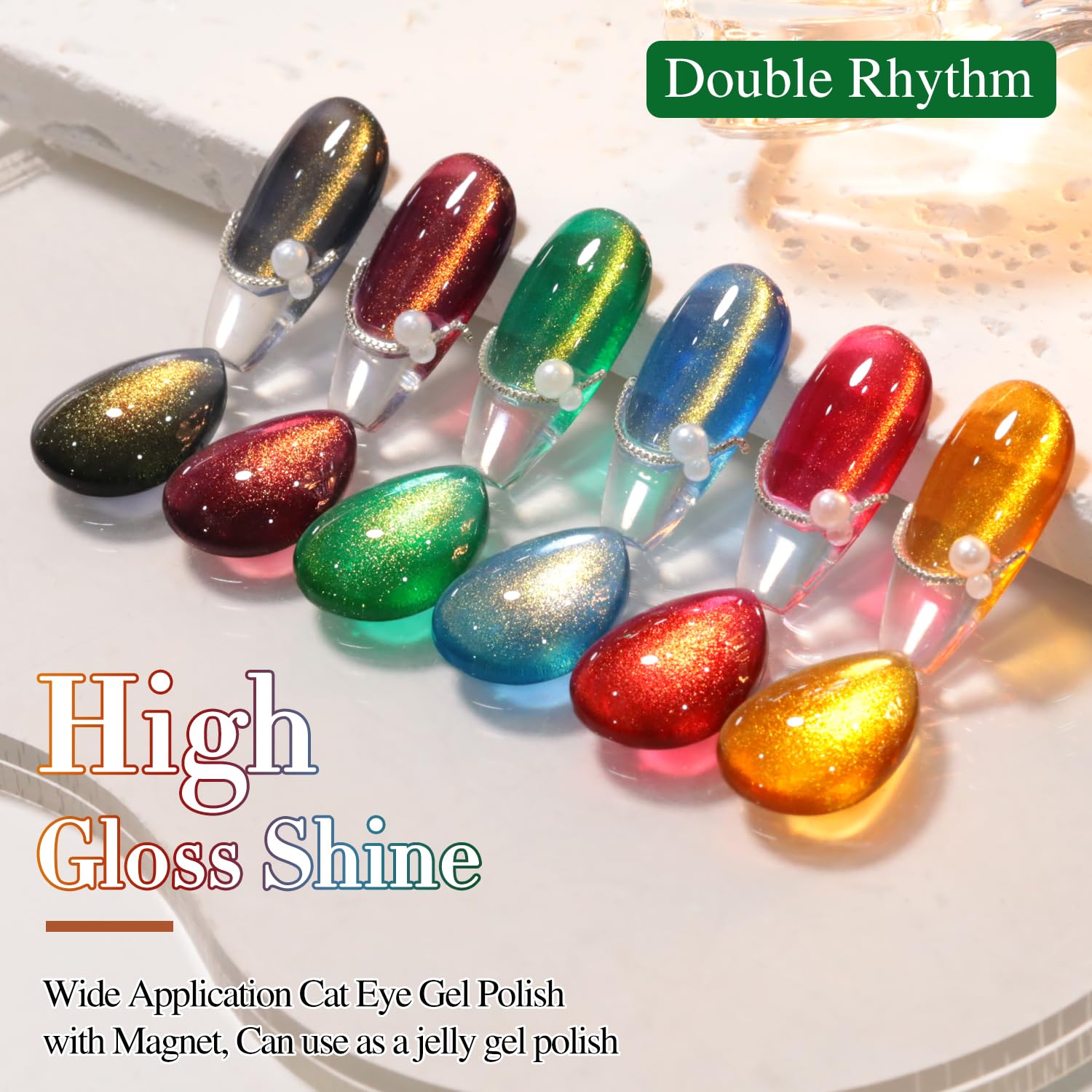 Double Rhythm Cat Eye package appears gift-ready and ready to stack