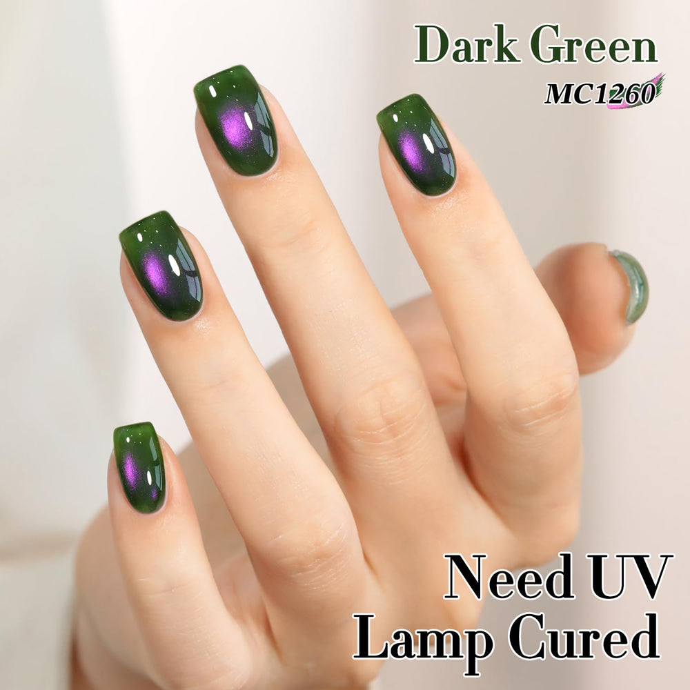 Double Rhythm polish cures quickly under LED lamp for a durable finish